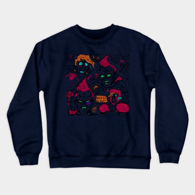 Glass Joe VS Aran Ryan Crewneck Sweatshirt by Fluffbot's Lair